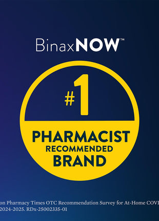 BinaxNOW COVID-19 Antigen Self Test, 1 Pack, 2 Tests Total, COVID Test With 15-Minute Results Without Sending to a Lab, Easy to Use at Home