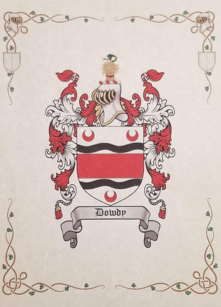 Mr Sweets Thorne - Coat of Arms, Crest & History 3 Print Combo - Surname Origin: English England