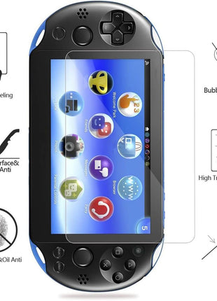 Screen Protector Compatible with PS Vita 2000 (Pack of 2), Premium HD Clear 9H Tempered Glass Screen Protective Film Max Clarity High Touch Accuracy Film