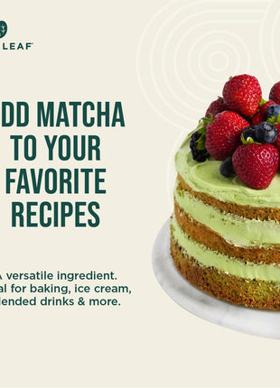 Jade Leaf Matcha Organic Green Tea Powder - Culinary Grade Premium Second Harvest - Authentic Japanese Origin (1.06 Ounce Resealable Pouch)