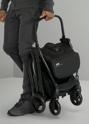 Jeep Altitude Compact Travel Stroller by Delta Children Greenguard Gold, Easy One Hand Fold, Lightweight, Extendable Canopy with Peek-a-Boo Window, Reclining Seat, 4 Wheel Suspension, Olive Green