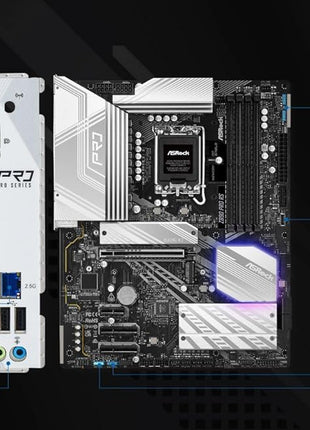 ASRock Intel Core Ultra Z890 Pro RS ATX Motherboard LGA1851 RL-ILM DDR5 8666 MHz 256 GB M.2 PCIe 5.0 Thunderbolt