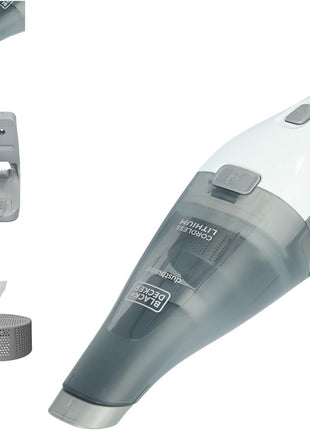 BLACK+DECKER dustbuster Cordless Handheld Vacuum, Portable Car Vacuum Cordless Rechargeable, Wall Mount, Strong Suction QuickClean (HNVC215B10)