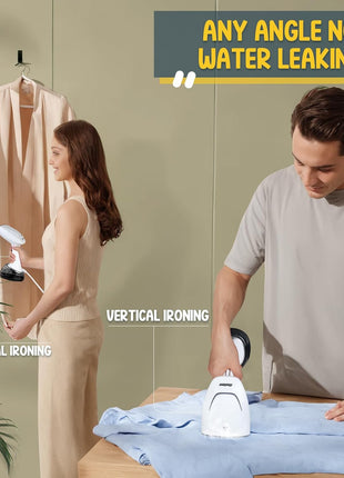 Rolipo Handheld Steamer for Clothes 1200W, Clothes Steamer with Large 360ml Water Tank, Fast Wrinkle Remover Portable Garment Steamer, Ideal for Home, Office, Travel, White