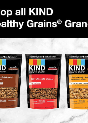 KIND Healthy Grains Granola, Peanut Butter Clusters, Healthy Snacks, Gluten Free, 100% Whole Grains, 10g Protein, 11oz, 3 Count