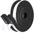 fowong Air Conditioner Window Seal 1 Inch X 1 Inch, Thick AC Weather Stripping High Resilience Foam Sealing Tape Adhesive AC Window Seal Kit 6.5ft Long (6.5ft x 2 Rolls, Black)