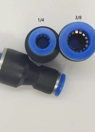 zjxed 1/4" OD x 3/8" OD Pneumatic quick Connector Push to Connect fittings Straight reducer Union/Coupler (Pack of 10)