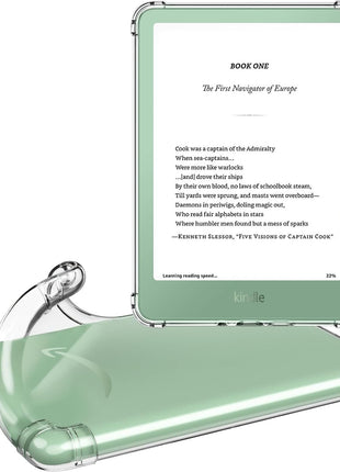 MoKo Clear Case for 6 inch All-New Kindle (11th Generation-2024/2022 Release), Ultra Clear Soft TPU Slim Flexible Transparent Skin Bumper Back Cover Shell for Kindle 11 2024
