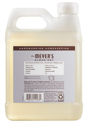 MRS. MEYER'S CLEAN DAY Hand Soap Refill, Lavender Scent, 33 Fl Oz Bottle