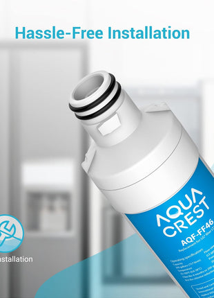 AQUA CREST LT1000PC ADQ747935 Replacement for LG® LT1000P®/PC/PCS ThinQ® Refrigerator Water Filter, LMXS28626S, LFXS26973S, MDJ64844601, ADQ74793501, ADQ74793502 and LT120F® Air Filter, 3 Combo