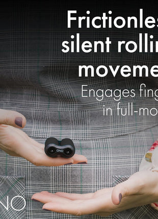 ONO Roller - Handheld Fidget Toy for Adults | Help Relieve Stress, Anxiety, Tension | Promotes Focus, Clarity | Compact, Portable Design (Black, Junior Size - ABS Plastic)