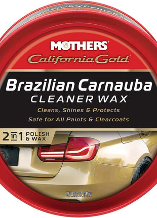 Mothers California Gold Brazilian Carnauba Cleaner Wax, 12 oz. Paste, 05500
