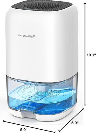 35 OZ Dehumidifier for Bedroom RV, Quiet with Auto Shut Off, White | 280 Sq.Ft Small Dehumidifiers for Home Bathroom Closet, 7 Color Light, 28dB Ultra Quiet, 35OZ Water Tank
