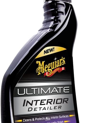 Meguiar's G16216 Ultimate Interior Detailer, Protects Interior Surfaces from Dirt and Grime, Leaves Your Surfaces Protected from UV Rays and Giving It a Lasting Finish, 15.2 Oz Spray Bottle