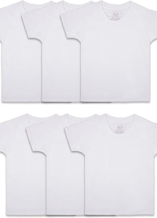 Fruit Of The Loom Boys Eversoft Cotton Undershirts, T Shirts & Tank Tops Underwear, Tank - Toddler - 10 Pack - White, 4-5T US