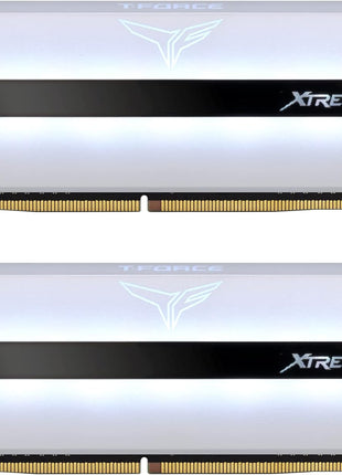 TEAMGROUP T-Force XTREEM ARGB 3600MHz CL18 16GB (2x8GB) PC4-28800 Dual Channel DDR4 DRAM Desktop Gaming Memory Ram (White) - TF13D416G3600HC18JDC01