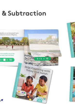 LOVEVERY, The Math Skill Set, Part 1 Hands-On Math, 9 Games and 3 Books, Pre-K to Kindergarten