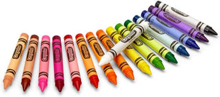 Binney & Smith Crayola(R) Large Crayon Set, Lift-Lid Box, Assorted Colors, Box Of 16