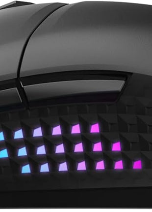 msi Versa 300 Elite Wireless Gaming Mouse - 26000 DPI Optical Sensor, 1000 Hz Polling Rate, Symmetrical, 60M+ Click OMRON Switches, 6 Buttons, 200-Hour Battery, 1ms Latency, RGB, 65g - Wired/Wireless