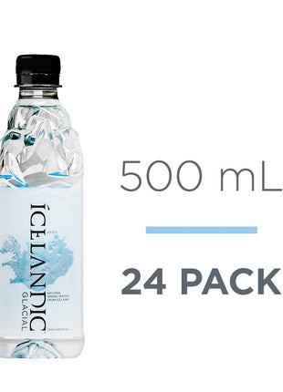 Icelandic Glacial Natural Spring Alkaline Water, 16.9 Fl Oz (Pack of 24) | Natural Spring Alkaline Water