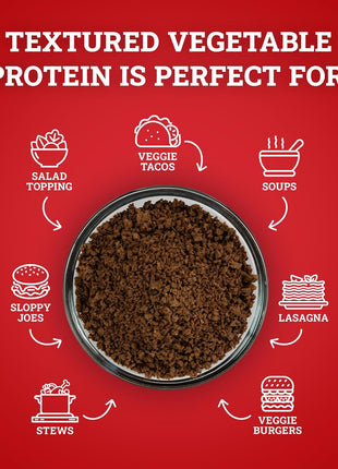 Hoosier Hill Farm Textured Vegetable Protein, 2LB (Pack of 1)