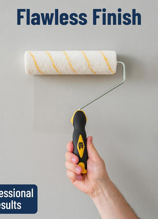 Bates- Paint Roller Kit, 19 pcs, Roller Set with Microfiber Sleeves & Frame | for Walls, Cabinets, Interior and Exterior Painting
