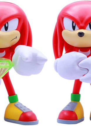 Just Toys LLC — Buildable Sonic The Hedgehog [Knuckles] Figure │ 4′′ Collectible Toy, Interchangeable Arms & Accessories, Ages 6+ (Knuckles, Sonic, Knuckles, Amy Rose, and Shadow)