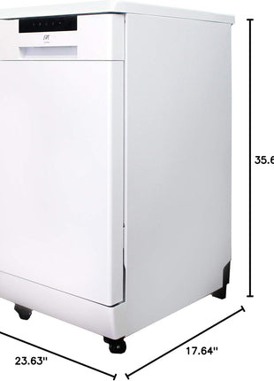 SPT SD-9263W 18′′ Energy Star Portable Dishwasher – White