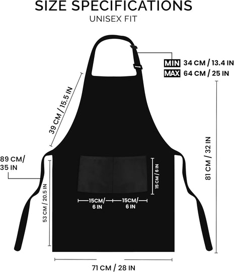 Utopia Kitchen 2 Pack Bib Apron, Adjustable with 2 Pockets, Water and Oil Resistant, Cooking Kitchen Chef Apron for Women Men