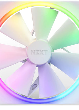 F140RGB - 140mm RGB Fans - Twin + RGB Lighting Controller - White