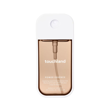 Touchland Power Essence Hydrating Body & Hair Fragrance, Vanilla Velvet, 2 FL. OZ. Travel Size Body Mist