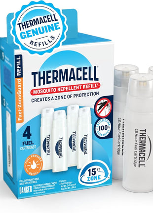 Thermacell Mosquito Repellent Refills; Compatible with Any Fuel-Powered Thermacell Repeller; Highly Effective, Long Lasting, No Spray or Mess; 15 Foot Zone of Mosquito Protection