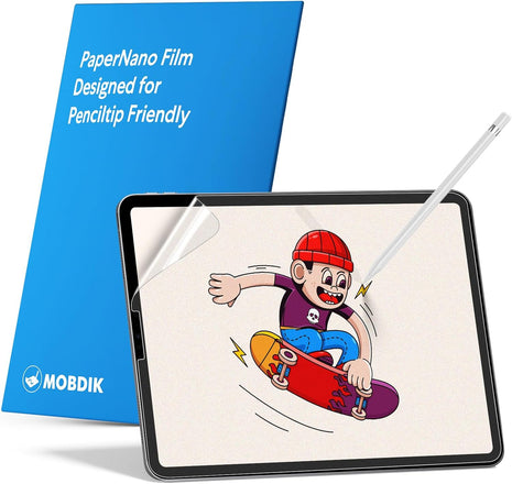 MOBDIK Paperfeel Screen Protector for iPad Air 5/4th & iPad Pro 11 | 2022/2021/2020/2018, 2 Pack Matte Film Crafted for Natural Writing, Anti Glare, Touch Sensitivity