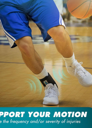 Med Spec ASO Ankle Stabilizer Lace Up Ankle Brace Sprain Support Black, MD | Ankle Brace for Sprains, Instability, Bilateral Orthopedic Support, Sports Injury Recovery, Men, Women, Teens & Kids. 264014