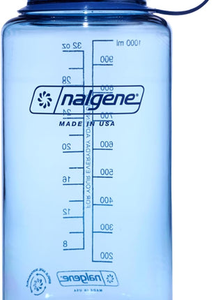 Nalgene 32 oz Wide Mouth Water Bottle | BPA-Free, Durable & Leak Proof, Lightweight Bottle for Hiking & Gym, Work & Travel
