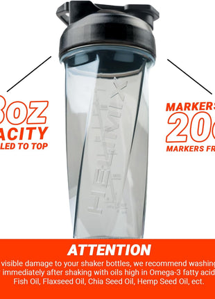 HELIMIx 2.0 Vortex Blender Shaker Bottle Holds upto 28oz | No Blending Ball or Whisk | USA Made | Portable Pre Workout Whey Protein Drink Shaker Cup | Mixes Cocktails Smoothies Shakes | Top Rack Safe