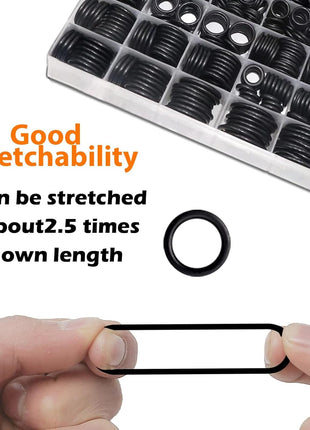 32 Size 1540 Pcs O Rings Assortment Kit Metric Nitrile Rubber Oring Set with 4 Pick for Automotive Faucet Pressure Washer Plumbing Air or Gas Repair OD 4mm-50mm