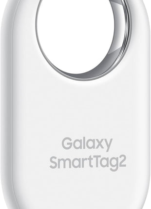 Samsung Galaxy SmartTag2, Bluetooth Tracker, Smart Tag Tracking Device, Item Finder for Keys, Wallet, Luggage, Pets, Use w/ Phones and Tablets Android 11 or Later, 2023, 1 Pack, White