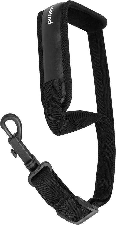 Upgraded Length Tenor Saxophone Neck Strap Soft Sax Leather Strap Padded for Alto and Tenor Saxophone