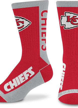 For Bare Feet NFL Unisex Kids Nfl Mvp Crew Sock Youth
