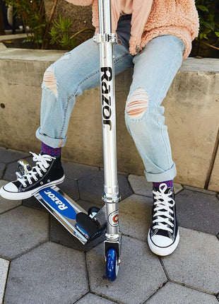 Razor A Kick Scooter for Kids - Lightweight, Foldable, Aluminum Frame, and Adjustable Handlebars