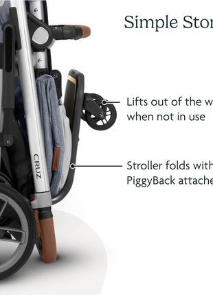UPPAbaby Piggyback Ride-Along Board for Cruz V2 and Cruz V3 Stroller