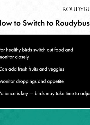 RoudyBush Daily Maintenance Food for Birds - Scientifically Formulated Bird Feed - Bird Food Pellets w/Corn, Wheat, Soy & More - Nutritious & Healthy Feed for Birds (Mini, 44oz)