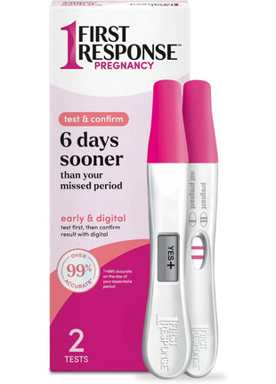 First Response Test & Confirm Pregnancy Test, unisex adult 1 Line Test and 1 Digital Test Pack