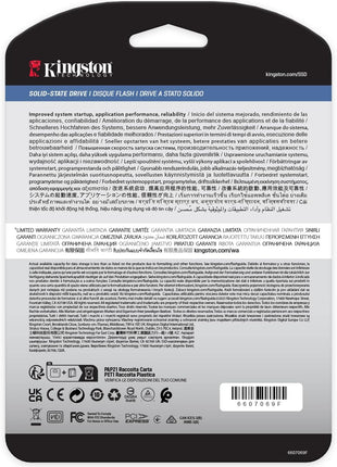 Kingston DC2000B 240 GB Solid State Drive - M.2 2280 Internal - PCI Express NVMe (PCI Express NVMe 4.0 x4) - Server Device Supported - 0.4 DWPD - 175.20 TB TBW