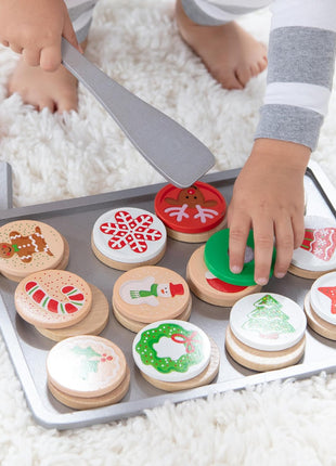 Melissa & Doug Slice and Bake Wooden Christmas Cookie Play Food Set