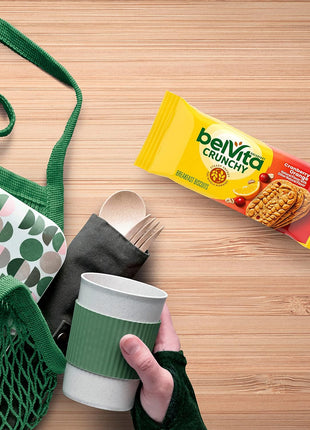 belVita Breakfast Bars Biscuits, Cranberry Orange, 8 Packs (4 Biscuits Per Pack)