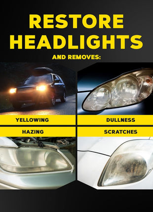 Meguiar's Ultimate Headlight Restoration Kit - The Perfect Headlight Repair Kit to Remove Yellowing and Cloudiness from Headlights - Easy to Use and Seals Headlights with 18 Plus Months of Protection