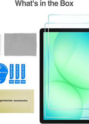 ProCase 2 Pack Screen Protector for Galaxy Tab A11 Plus/Tab A9 Plus | Quality HD Clear Tempered Glass 9H Film Guard for Tab A11+ 2025 / A9+ 5G 11" 2023