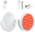 Round Camera Wall Mount Bracket with Screws Fit for Nanit Flex Multi-Stand/Nanit Pro Smart Baby Monitor, Portable Electronic Device Mount to Provide a Top-Down View of the Crib, 1 Pc White